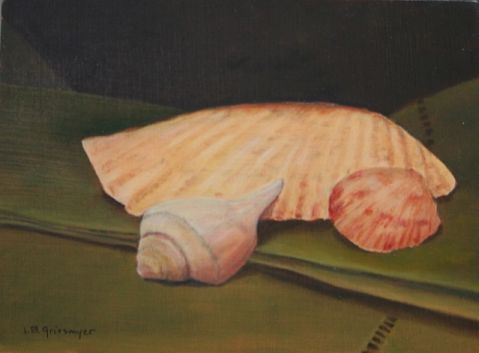 Sea Shells - Original oil painting by Isabelle Griesmyer
