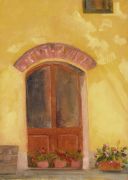 Tuscany Door - Original oil painting by Isabelle Griesmyer
