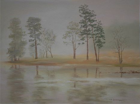 Morning Mist - Original pastel painting by Isabelle Griesmyer