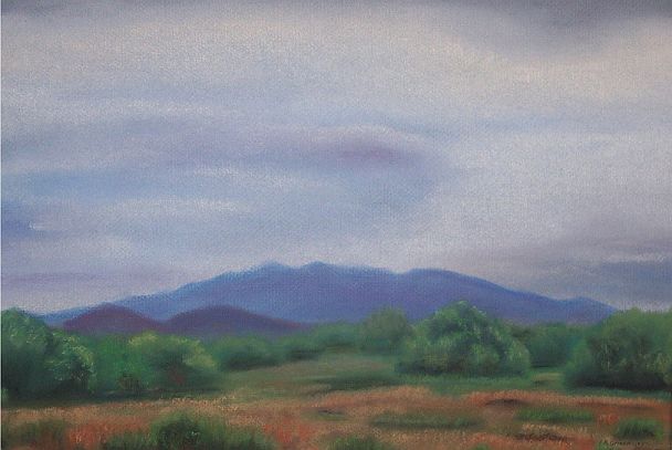 Northern New Mexico - Original oil painting by Isabelle Griesmyer