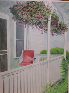 Cottage At Chautauqua - Original watercolor painting by Isabelle Griesmyer